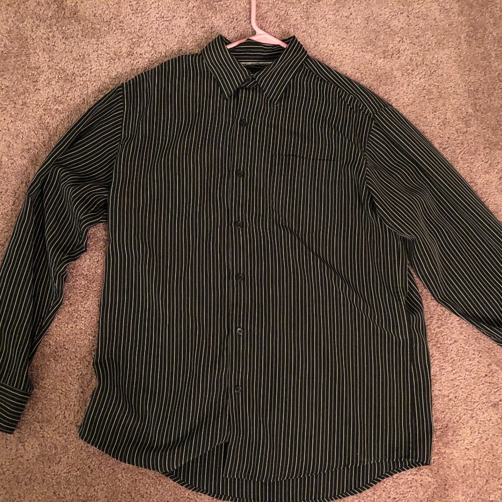 Medium Black Sueded Dress Shirt